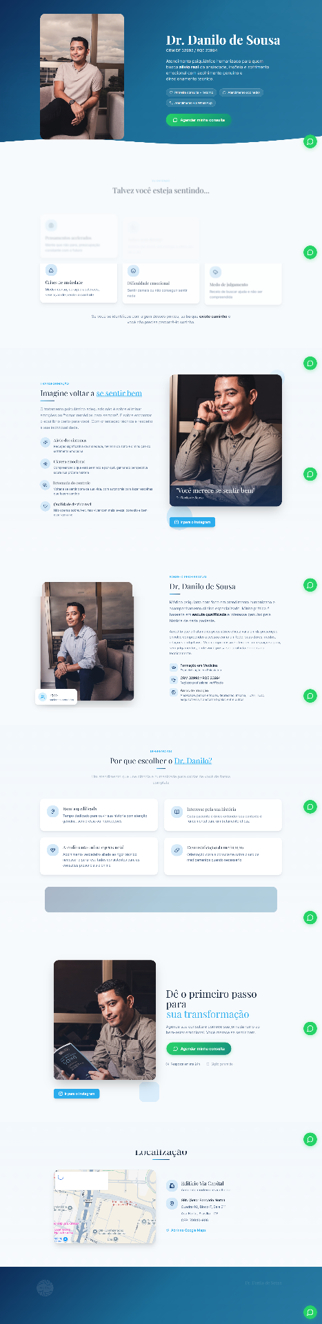 Landing page do projeto Dr. Danilo de Sousa