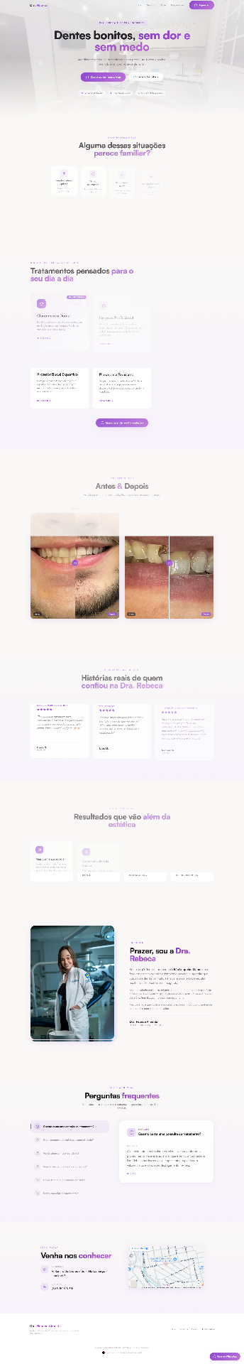 Landing page do projeto Dra. Rebeca Almeida