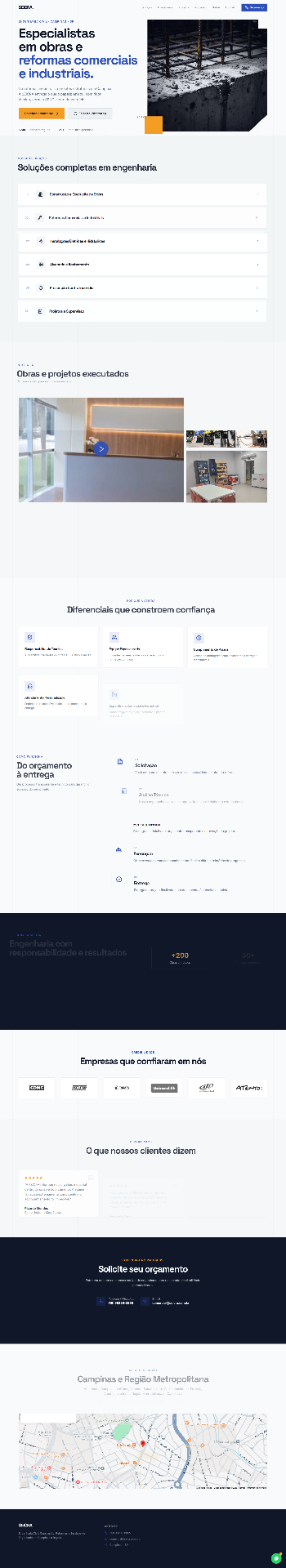 Landing page do projeto Seicra